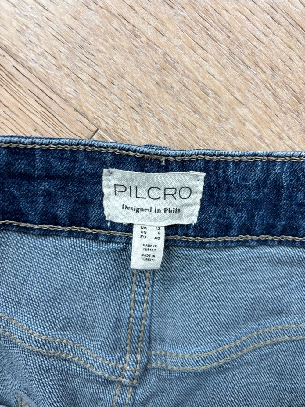 Anthropologie/Pilcro Denim Pencil Skirt Sz 8 - Picture 7 of 9